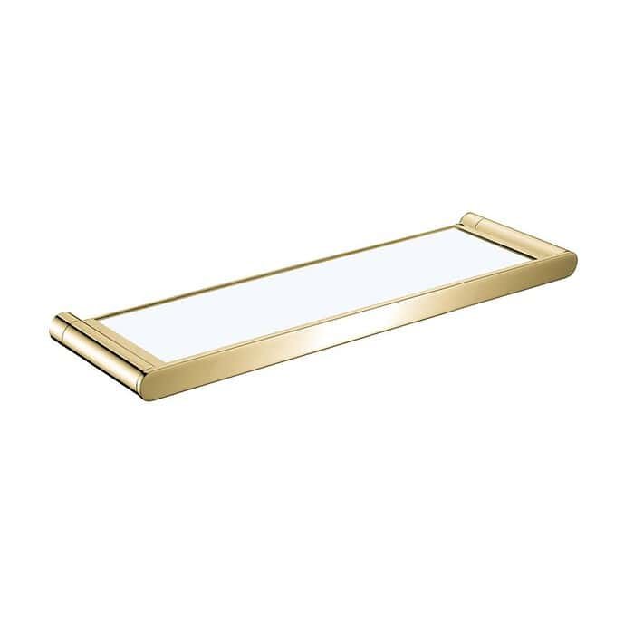 Stainless steel base glass towel holder - Brushed gold