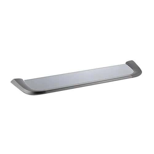 Zinc alloy modern glass towel rack - Gunmetal