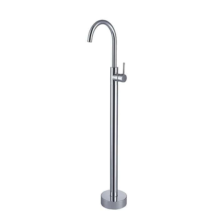 Stainless steel standing shower faucet with one handle