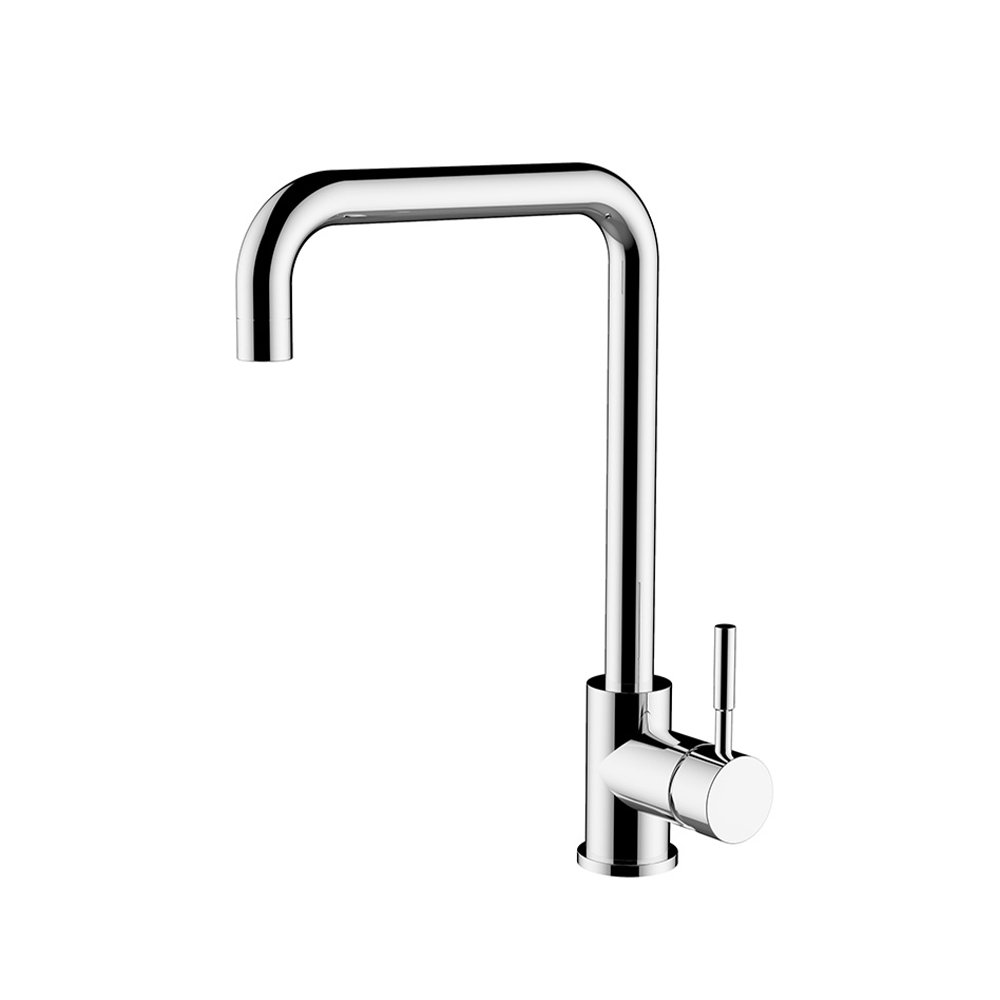 Stainless steel single hole standard kitchen faucet