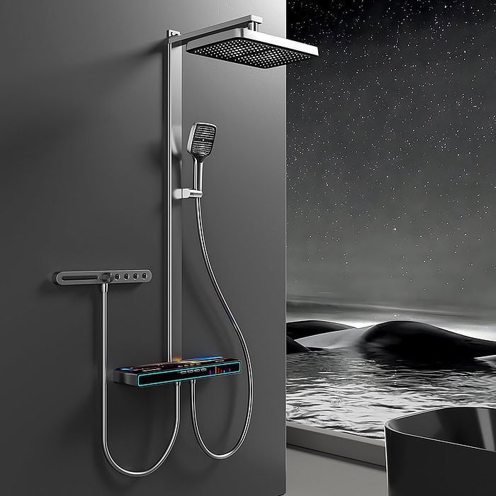 Gunmetal 4 Outlets Thermostatic Shower Column