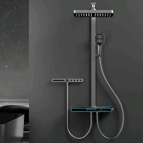 Gunmetal 4 Outlets Thermostatic Shower Column