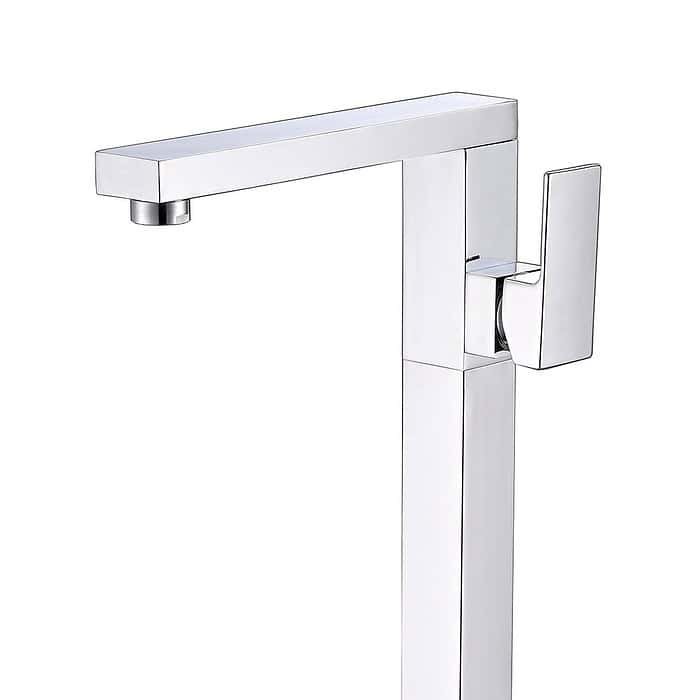 Freestanding tub faucet without hand shower - Chrome finish