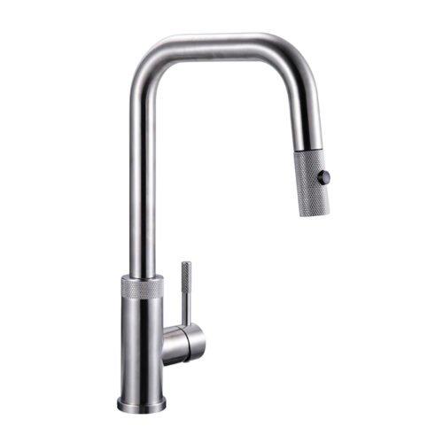 Double square stainless steel towel rail | A119 02