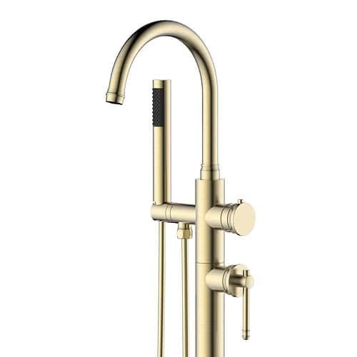 Brushed Brass Freestanding Bath Tap - SF093 12 43 2 - 1