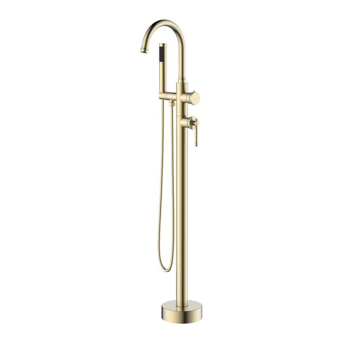 Brushed Brass Freestanding Bath Tap - SF093 12 43 2