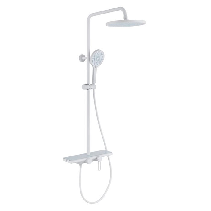 Chrome 3 functions push button single handle shower faucet | SO793 13