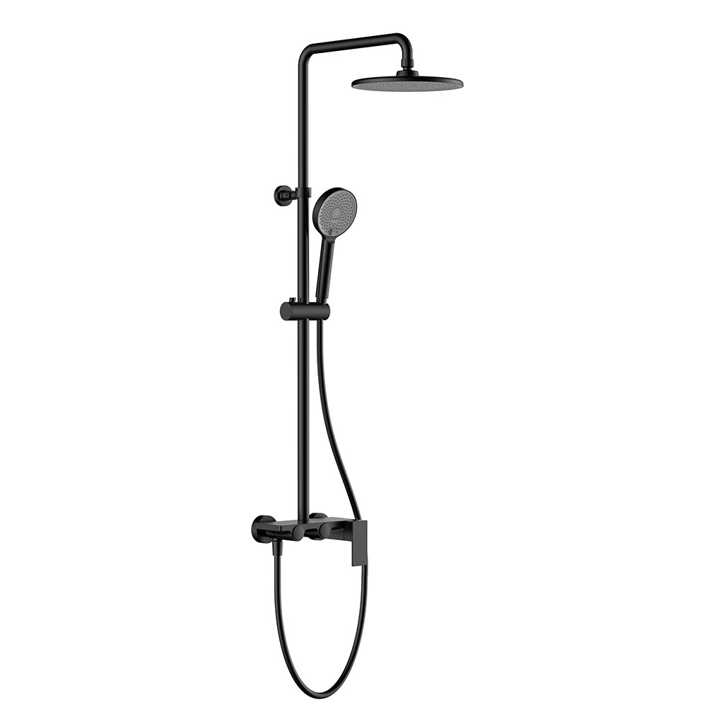 2 funtion push button single handle shower set