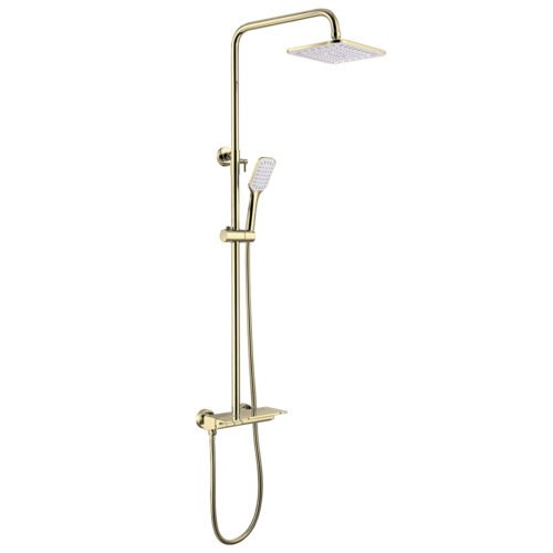 Exposed Mount Brass Shower System with single handle