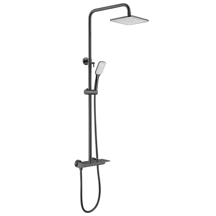 Exposed mount brass shower system with single handle | SO988 13