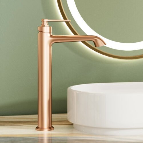 Classic stepped handle tall faucet with luxury finish | B1006A 02