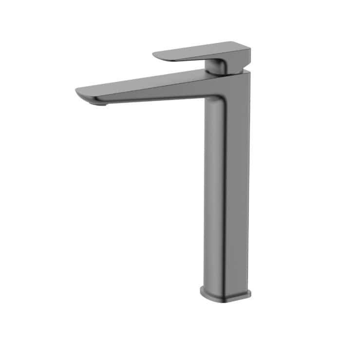 Modern tall bathroom taps with square body | B1007 02 - Image 3