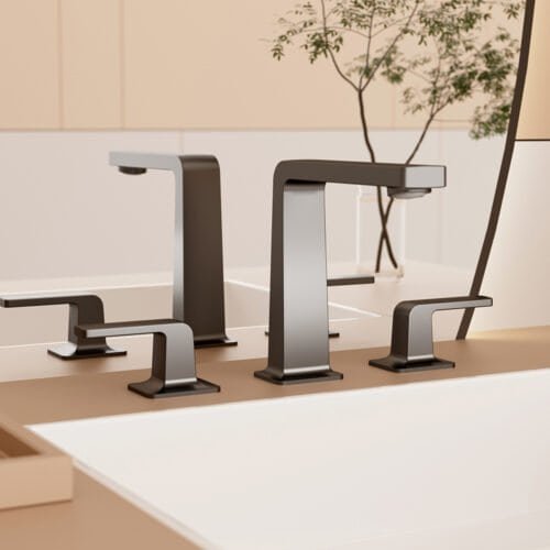 Premium 3-hole widespread faucet with dual handle | B1007 04
