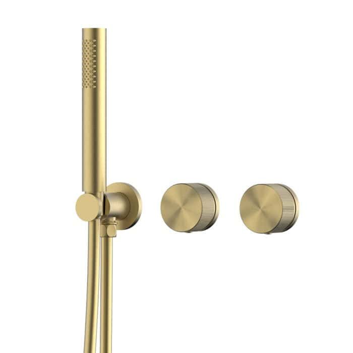 Gold concealed shower set with ceiling showerhead | SO056C 22 - Image 2
