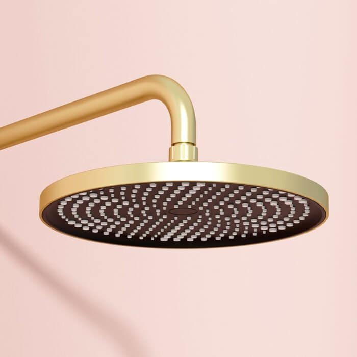 Gold knurled controls shower system with tub spout  | SO1010B 13 - Image 4