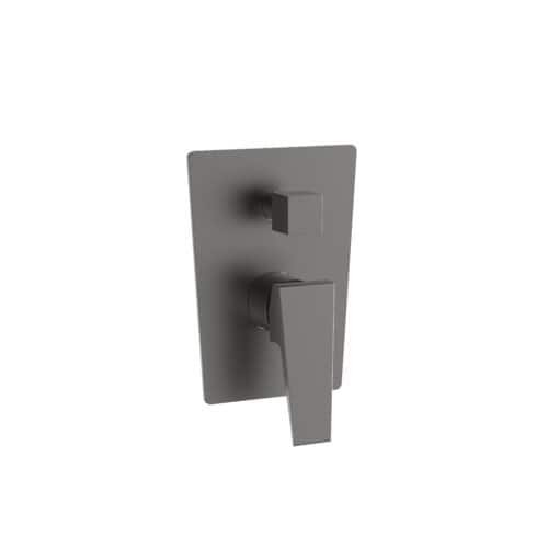 Trapezoid concealed 2-function shower mixer